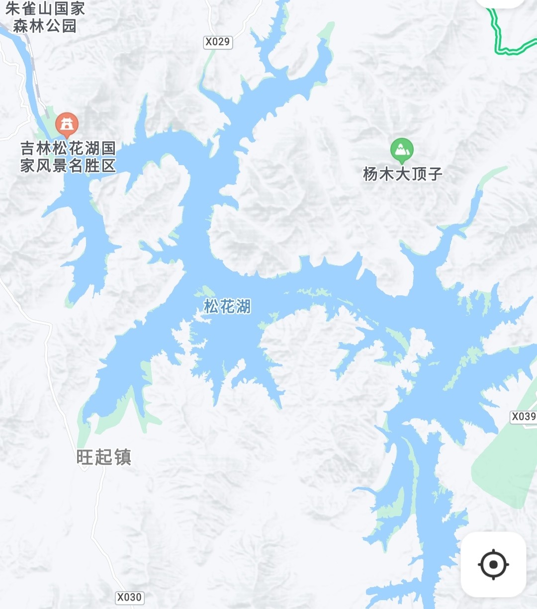 松花湖度假区地图图片