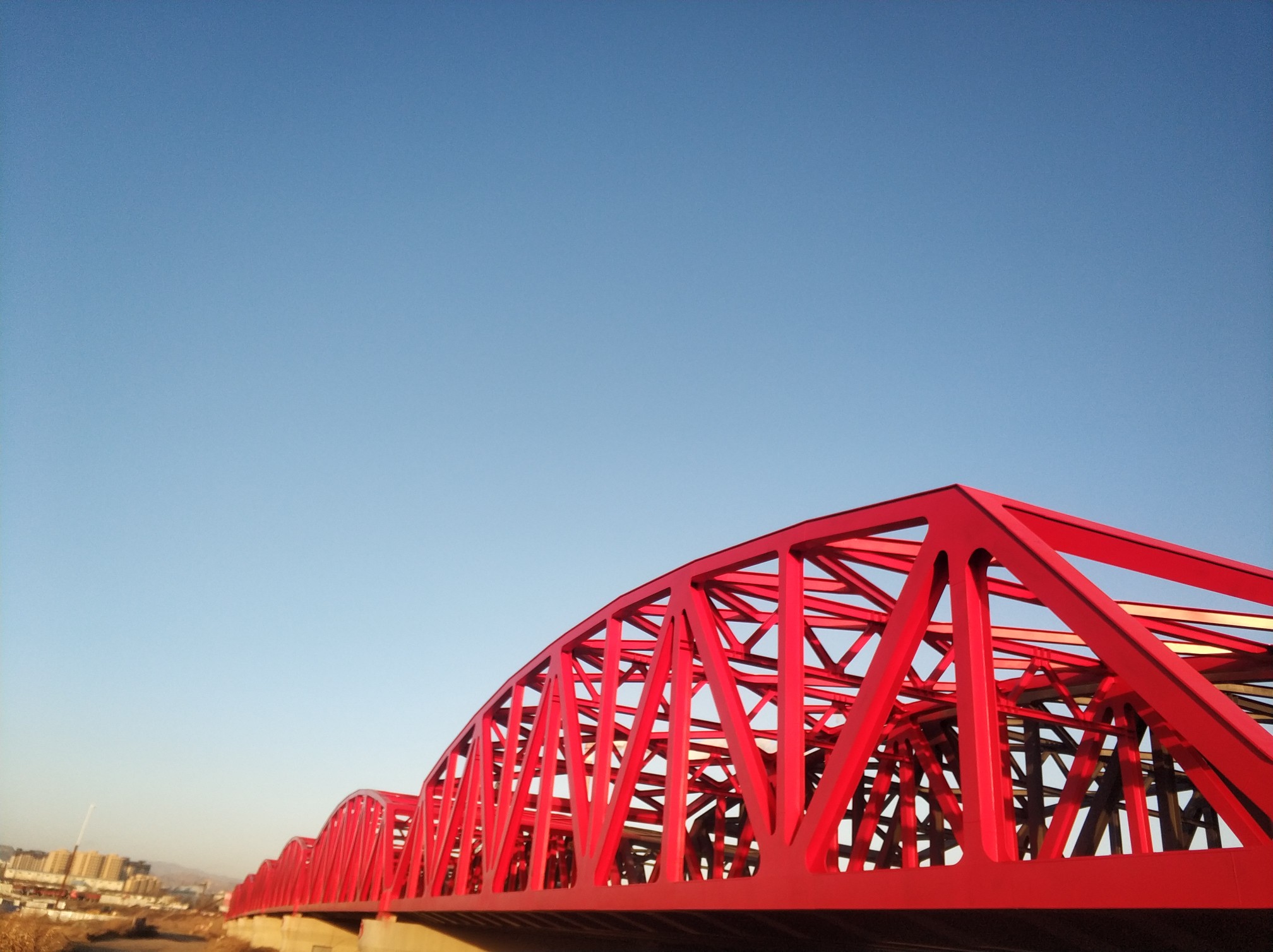 绿岛洋河晚霞洋河三桥晚霞洋河晚霞洋河大桥(一桥)你来写漂亮的小结